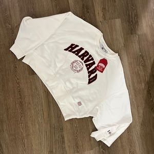 harvard cropped sweatshirt